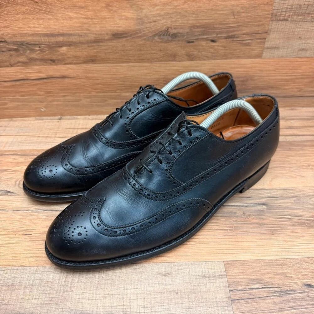 Brooks Brothers Strand Oxford Dress Shoes Mens 10.5D black Leather